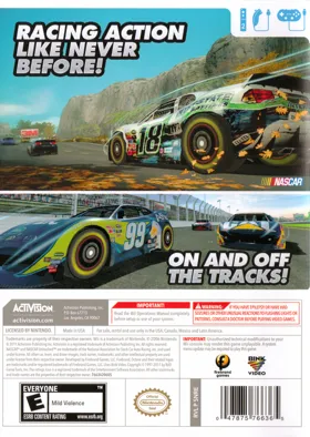 NASCAR Unleashed box cover back